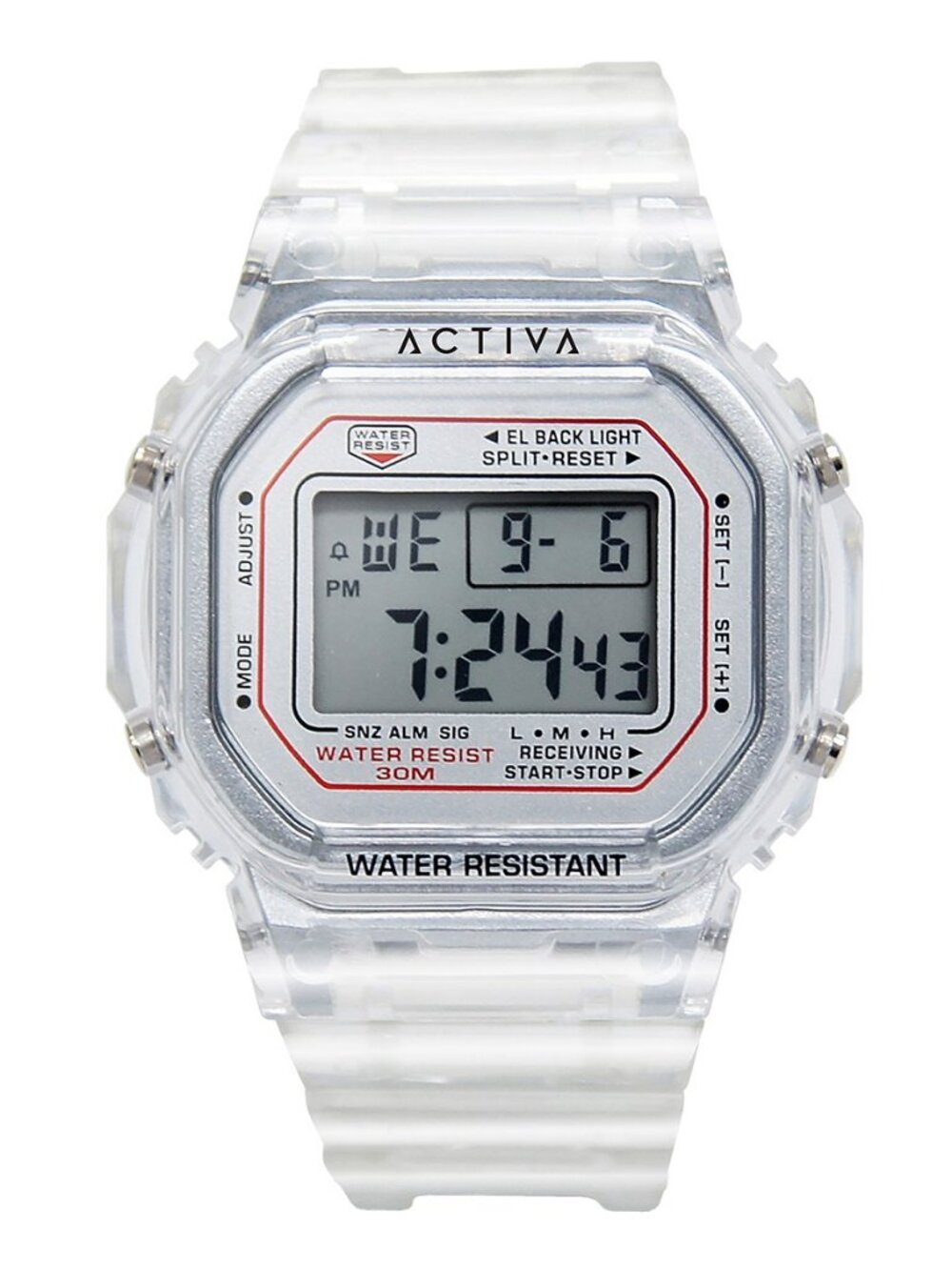 Activa Retro X Invicta Men's Transparent 44.5mm Digital Watch NIB - Picture 2 of 6